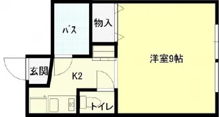 エスティーム皆実【3階】の間取り