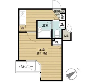 N ガラ・シティー五反田【9階】の間取り