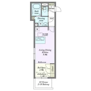 Court船橋本町【3階】の間取り
