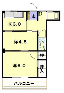 岩鐵ビル【5階】の間取り