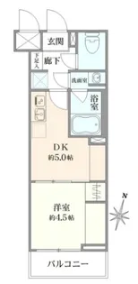 ハーモニーレジデンスコンフォートグランド【2階】の間取り