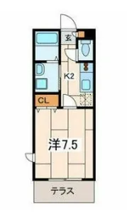神奈川県横浜市青葉区桜台【アパート】の間取り