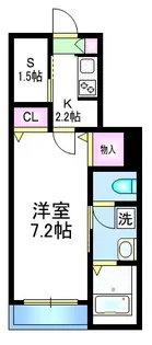 カーサ・ウーノ【1階】の間取り