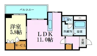 西蟹屋K.K【2階】の間取り