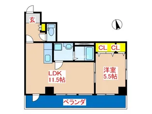 カテドラルJ【10階】の間取り