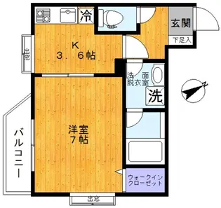 ラピスコート品川【4階】の間取り