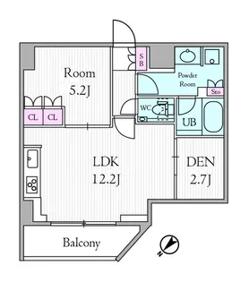URBAN PARK GRANDE代官山【2階】の間取り