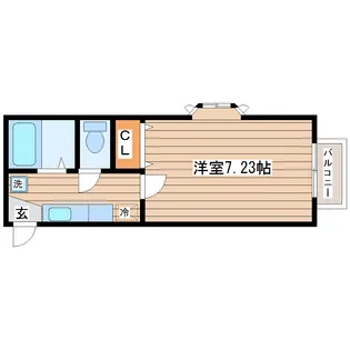 コーネルドーム【1階】の間取り