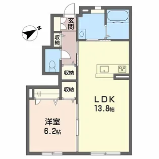 シャーメゾン長堀【1階】の間取り