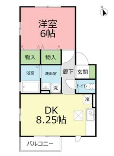 神奈川県横浜市栄区上郷町【アパート】の間取り