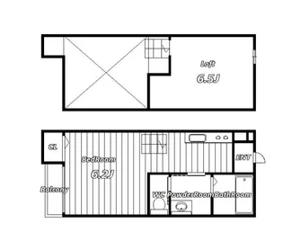 フローラ千葉【2階】の間取り