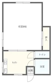 フラッツ山岸【1階】の間取り