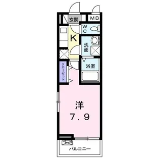 東京都八王子市大和田町1【アパート】の間取り