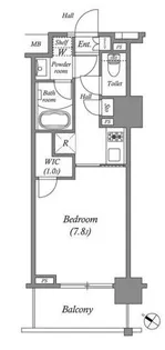 ザ・レジデンス赤坂檜町【6階】の間取り