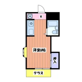 アイランドハイツ【1階】の間取り