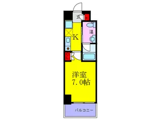 パウゼ東天満【7階】の間取り