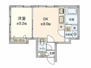 西原3丁目テラス【1階】の間取り