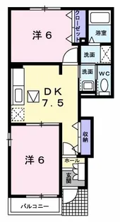 リヴィエールII A【1階】の間取り