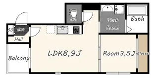 三永レジデンス京都【2階】の間取り