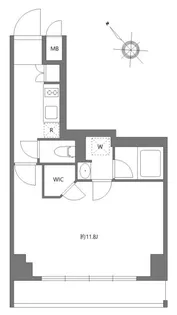 ケーディーエックスレジデンス豊洲【7階】の間取り