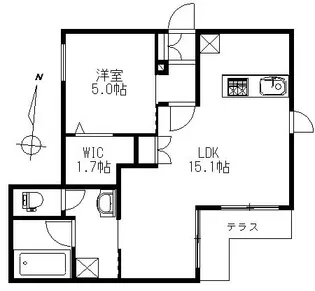 グランレガロ新高円寺【1階】の間取り