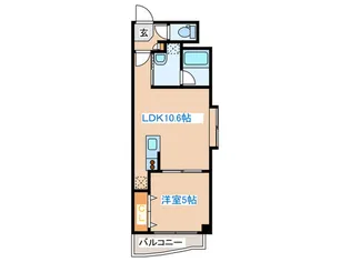 パティ-ナ東大通【4階】の間取り