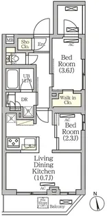 ARKMARK南品川【2階】の間取り