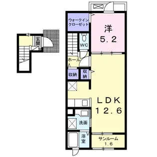アルドーレ B【2階】の間取り