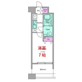 レジディア島津山【11階】の間取り