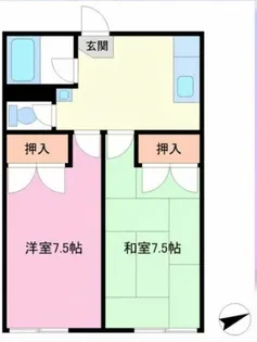 小金原ハイム2号棟【1階】の間取り