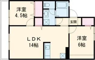 セゾンド日高 B棟【2階】の間取り