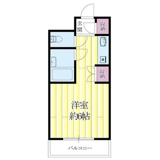 ドミトリーモリ関大前【1階】の間取り