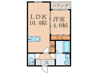 BRAVE BASE行橋【2階】の間取り