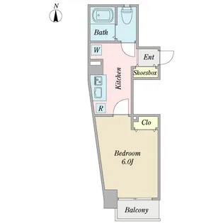 プロシード目黒青葉台【5階】の間取り