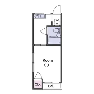 小山アパート【2階】の間取り