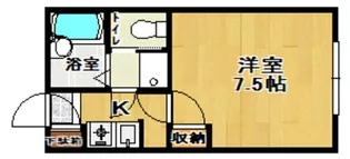 ベルメゾン神明【1階】の間取り