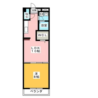 ディアコート新田【2階】の間取り