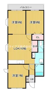 ハイメゾン岩田【2階】の間取り