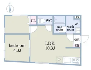 DOLCI中野富士見町【4階】の間取り