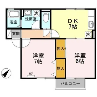 コンフォート21【2階】の間取り