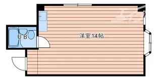 大宝北天満ロイヤルハイツ【5階】の間取り