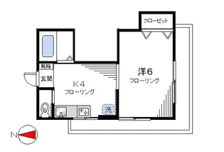 美宝ハイツ【3階】の間取り