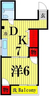 萬国ステイタスビル【4階】の間取り