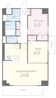 グランコタンズ【6階】の間取り