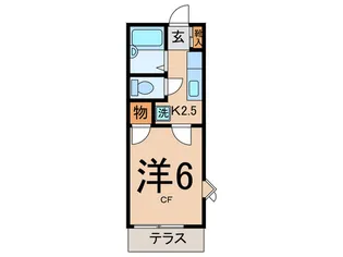 ライズワン平井【1階】の間取り