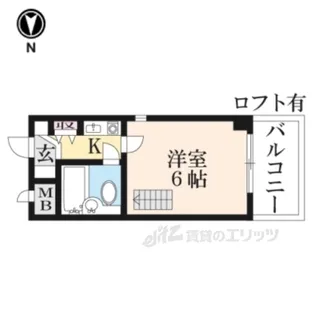 シティパレス川之上町【3階】の間取り