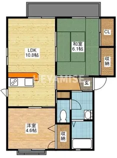 バリュージュRYO C棟【2階】の間取り