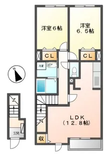 ヴェルスクエア【2階】の間取り