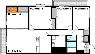 グレースハイツ【5階】の間取り