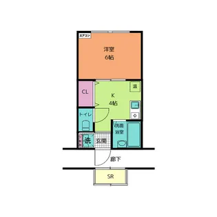 αコーポ【1階】の間取り